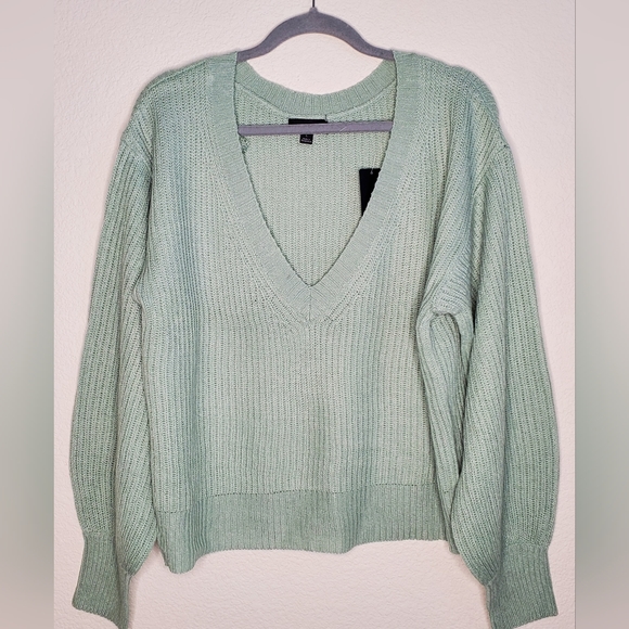 Ambiance Apparel Mint Green Sweater - Picture 15 of 15